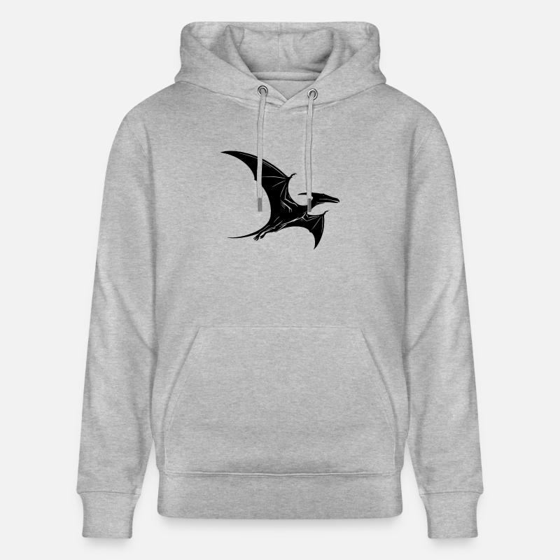 Dino Ptéranodon Dinosaure Volant Ptérosaure - Sweat à capuche bio CRUISER Stanley/Stella Unisexe - gris chiné