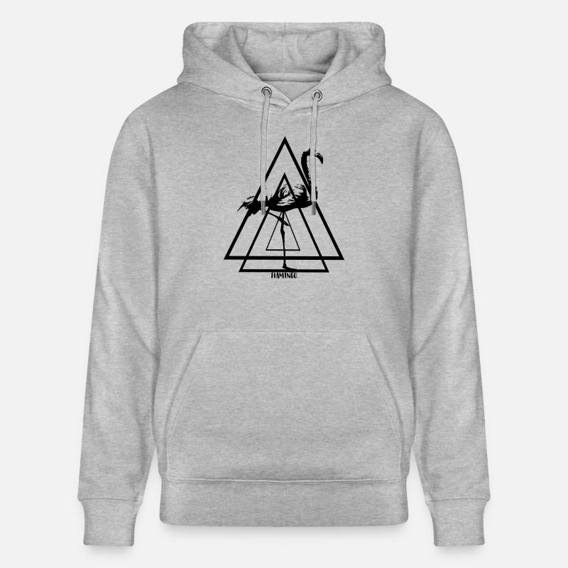 Flamingo. - Stanley/Stella Unisex Bio-Hoodie CRUISER  - Grau meliert