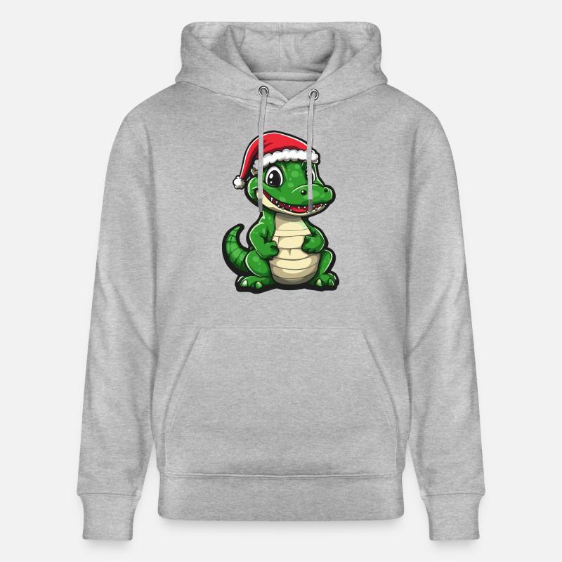 Noël de l’alligator - Sweat à capuche bio CRUISER Stanley/Stella Unisexe - gris chiné