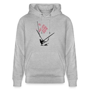 Opti sailing - Stanley/Stella Unisex Bio-Hoodie CRUISER  - Grau meliert - Vorne - Alina (178cm) & Michal (187cm)