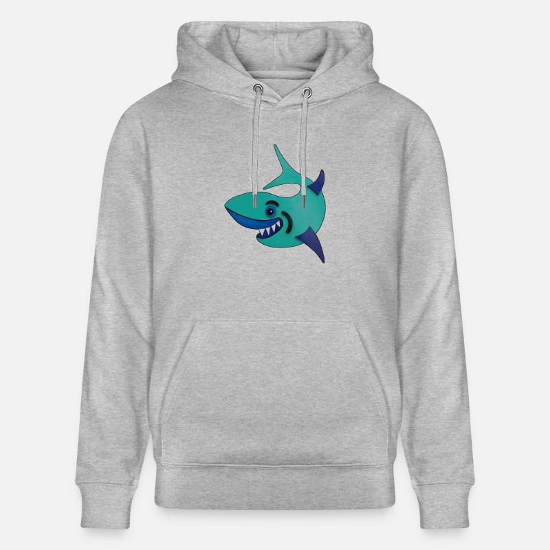 Requin - Sweat à capuche bio CRUISER Stanley/Stella Unisexe - gris chiné
