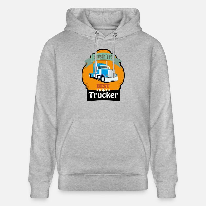 Meilleur camionneur, camions Mesh Conception - Sweat à capuche bio CRUISER Stanley/Stella Unisexe - gris chiné