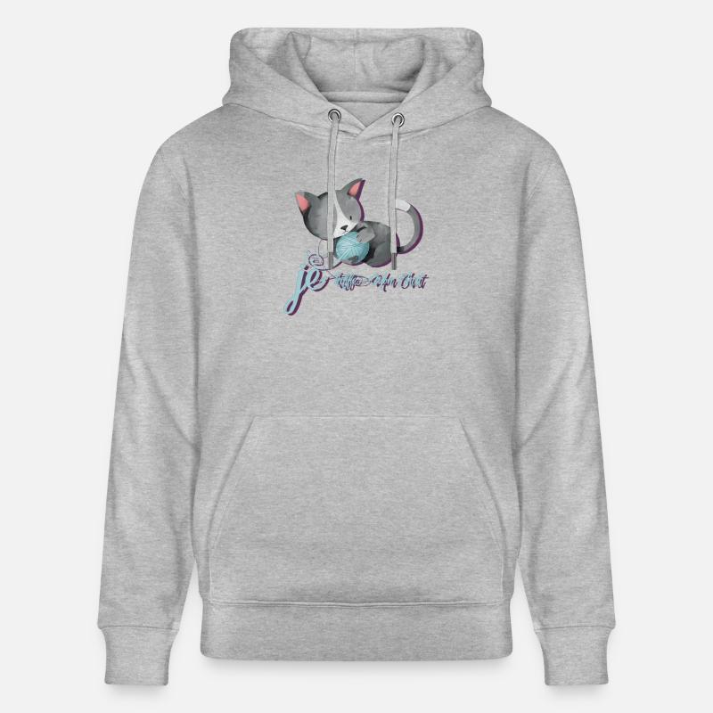 CHAT D'AMIS - Sweat à capuche bio CRUISER Stanley/Stella Unisexe - gris chiné