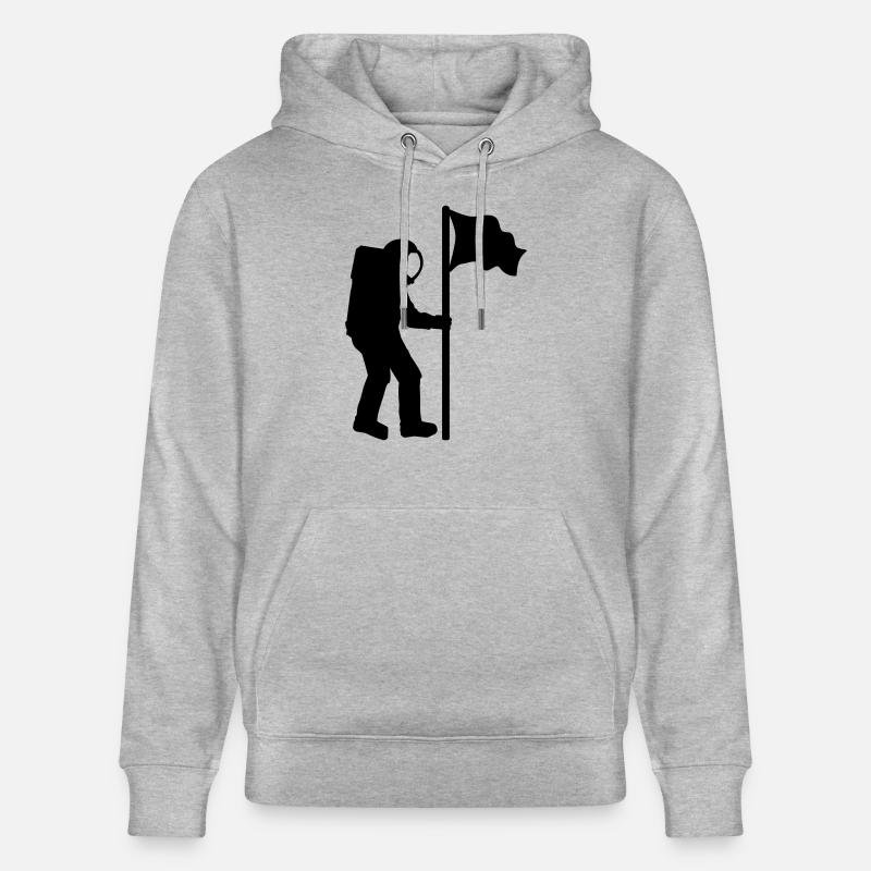Astronaut - Stanley/Stella Unisex Bio-Hoodie CRUISER  - Grau meliert