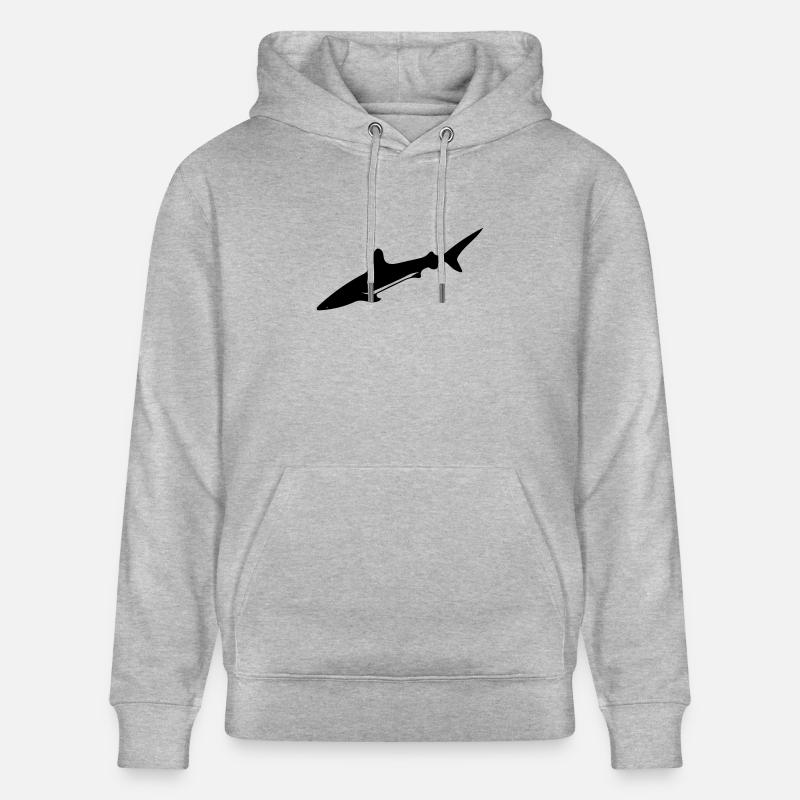 Hai - Vector Design - Stanley/Stella Unisex Bio-Hoodie CRUISER  - Grau meliert