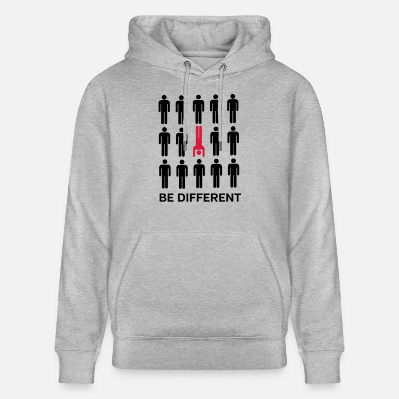 Be Different (Handstand) - Sweat à capuche bio CRUISER Stanley/Stella Unisexe - gris chiné