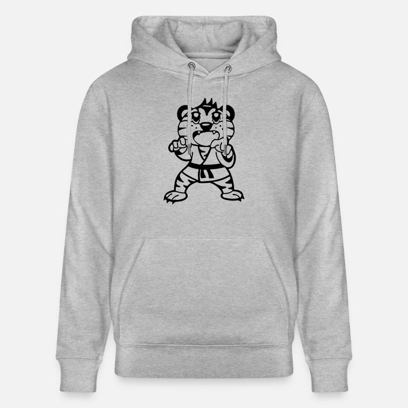 Judo Tiger - Sweat à capuche bio CRUISER Stanley/Stella Unisexe - gris chiné