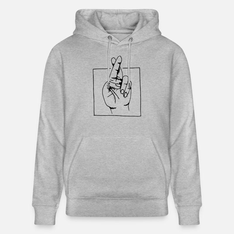 Je jure - Sweat à capuche bio CRUISER Stanley/Stella Unisexe - gris chiné