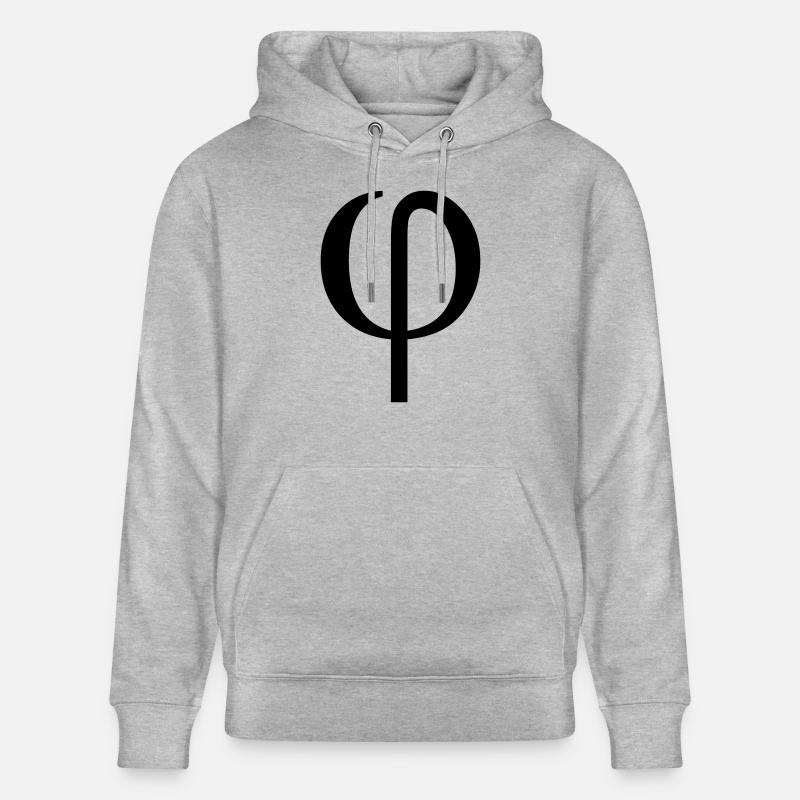 phi greek - Sweat à capuche bio CRUISER Stanley/Stella Unisexe - gris chiné