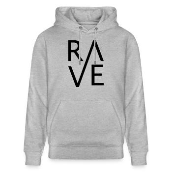 RAVE - Stanley/Stella Unisex Bio-Hoodie CRUISER  - Grau meliert - Vorne - Alina (178cm) & Michal (187cm)