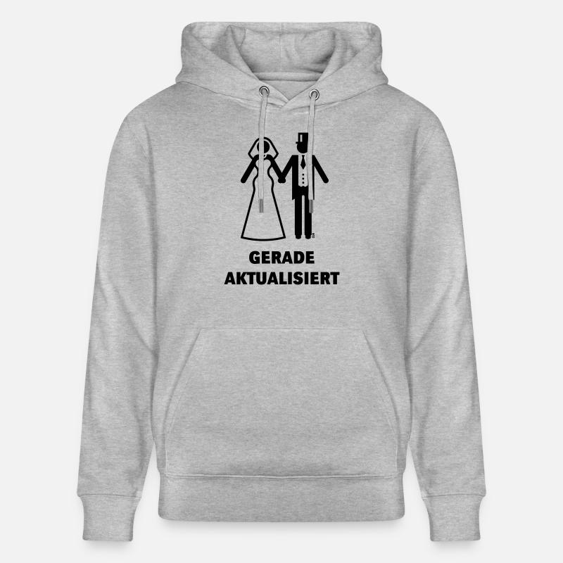 Gerade Aktualisiert (Nerd Flitterwochen Hochzeit) - Stanley/Stella Unisex Bio-Hoodie CRUISER  - Grau meliert