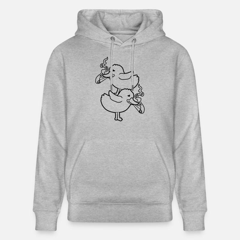 2 amis Weed Chicks - Sweat à capuche bio CRUISER Stanley/Stella Unisexe - gris chiné