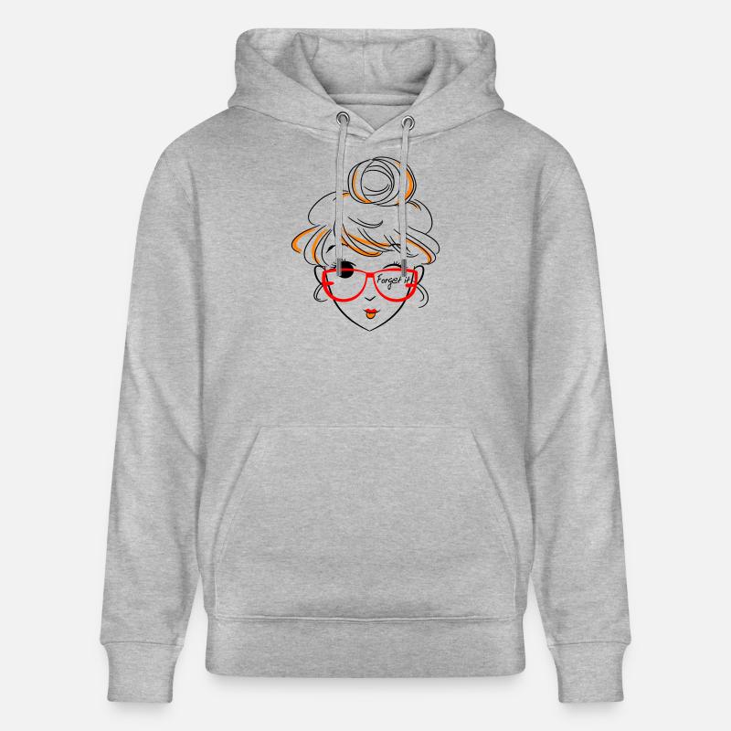Fille, oublie ça - Sweat à capuche bio CRUISER Stanley/Stella Unisexe - gris chiné