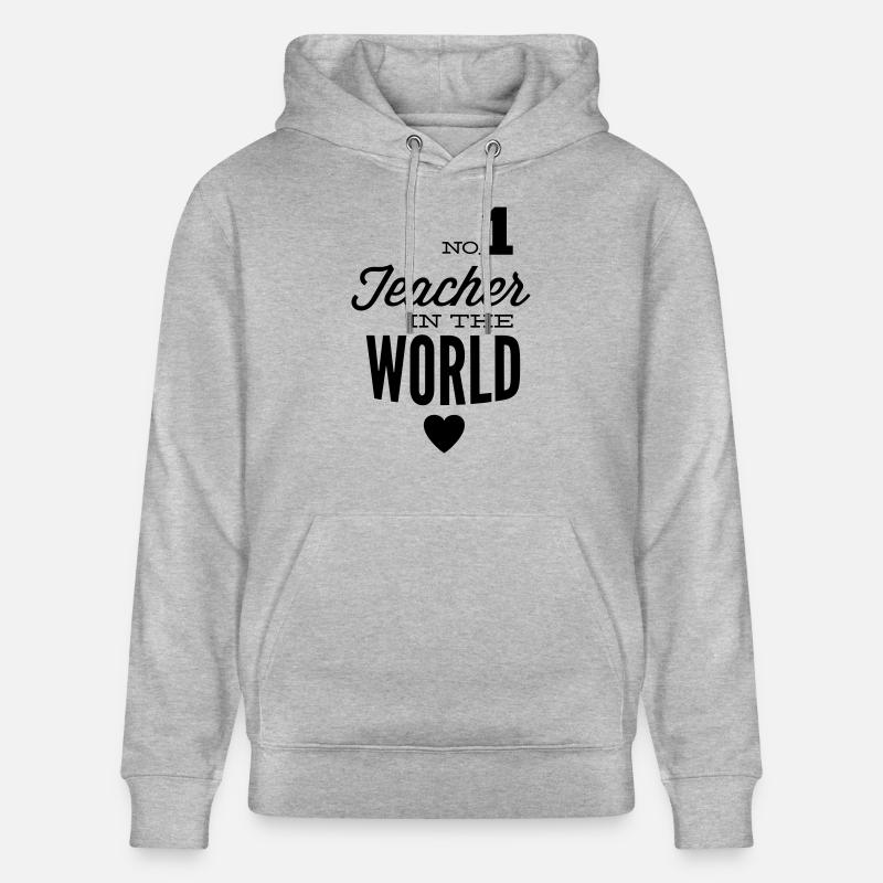 Meilleurs professeurs dans le monde - Sweat à capuche bio CRUISER Stanley/Stella Unisexe - gris chiné
