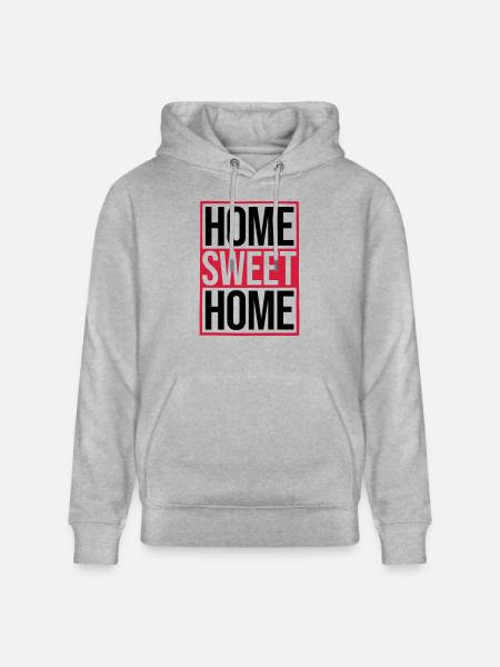 Home Sweet Home - Stanley/Stella CRUISER Unisex Organic Hoodie - heather grey
