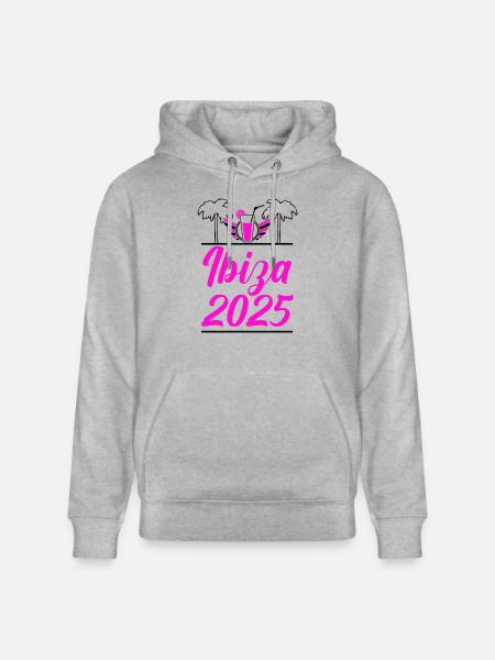 Ibiza 2025 - Stanley/Stella CRUISER Unisex Organic Hoodie - heather grey