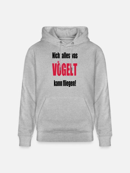 vögeln - Stanley/Stella Unisex Bio-Hoodie CRUISER - Grau meliert