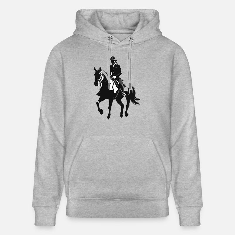 Cheval et cavalier - Design équestre - Sweat à capuche bio CRUISER Stanley/Stella Unisexe - gris chiné