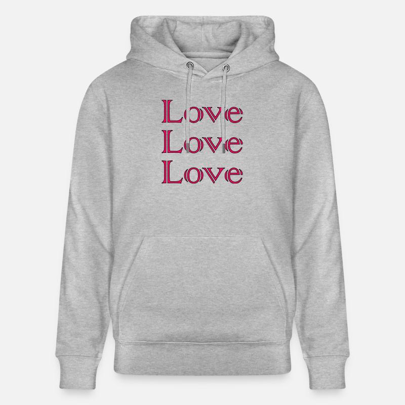 LIEBE,FRISCH VERHEIRATET,VIVE LES MARIES,EVJF,PAAR - Stanley/Stella Unisex Bio-Hoodie CRUISER  - Grau meliert