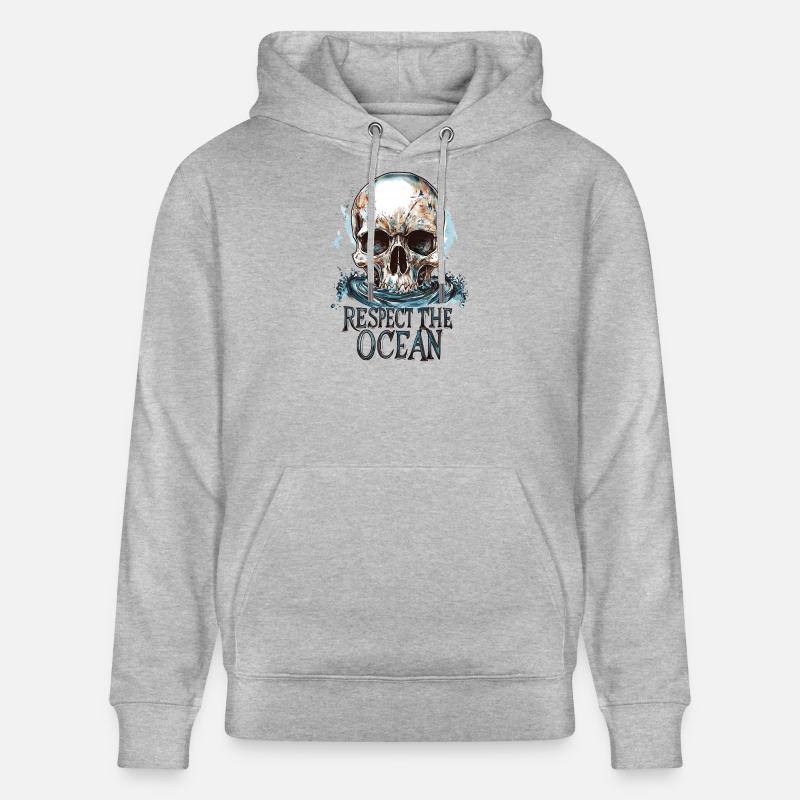Diver Ocean Respect Dive - Stanley/Stella Unisex Bio-Hoodie CRUISER  - Grau meliert