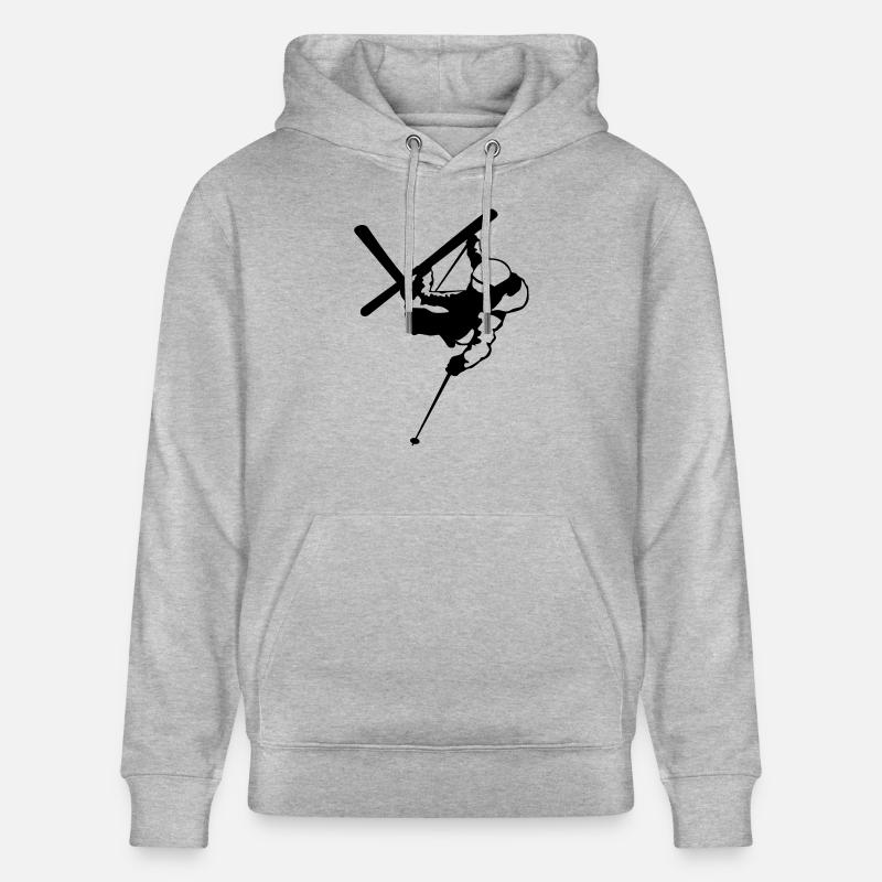 Trick ski - Sweat à capuche bio CRUISER Stanley/Stella Unisexe - gris chiné