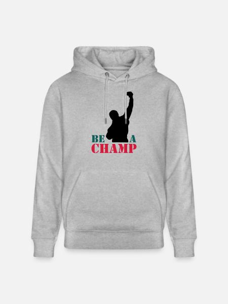 rocky_champ - Stanley/Stella Unisex Bio-Hoodie CRUISER - Grau meliert