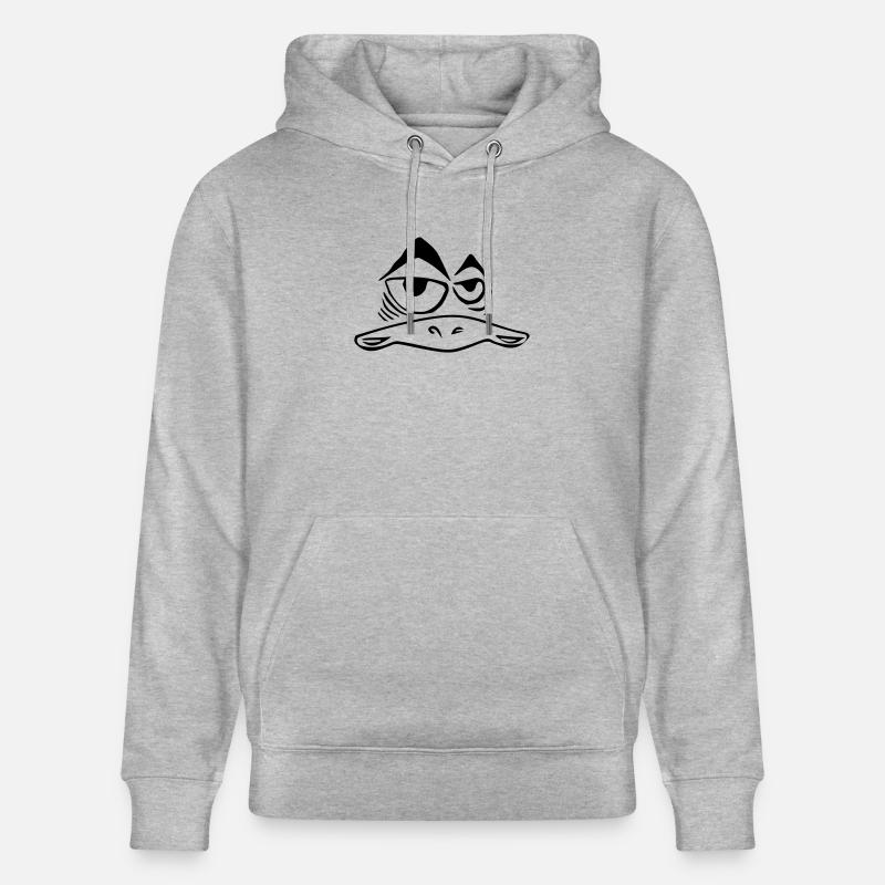 Oiseau étrange drôle - Sweat à capuche bio CRUISER Stanley/Stella Unisexe - gris chiné