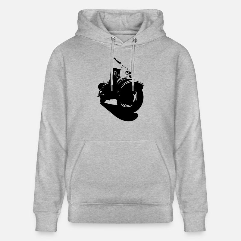 IWL Berlin Roller, Oldtimer - Stanley/Stella Unisex Bio-Hoodie CRUISER  - Grau meliert