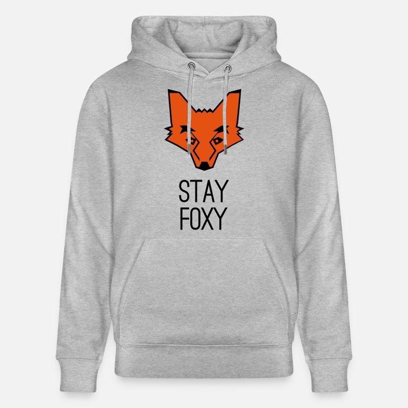 Fuchs stay foxy fox - Sweat à capuche bio CRUISER Stanley/Stella Unisexe - gris chiné