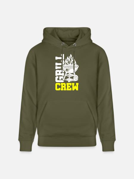 Grill Crew - Stanley/Stella CRUISER Unisex Organic Hoodie - khaki green