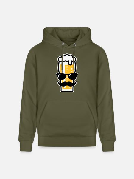 Sunglasses Summer (Three Colours) - Stanley/Stella CRUISER Unisex Organic Hoodie - khaki green