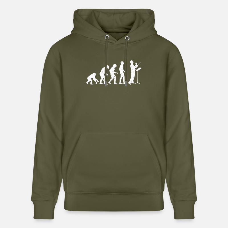 EVOLUTION DIRIGENT! - Stanley/Stella CRUISER Unisex Organic Hoodie - khaki green