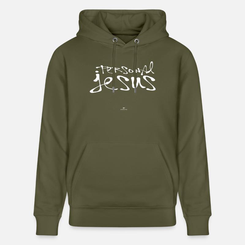 Personal Jesus (blanc) - Sweat à capuche bio CRUISER Stanley/Stella Unisexe - vert kaki