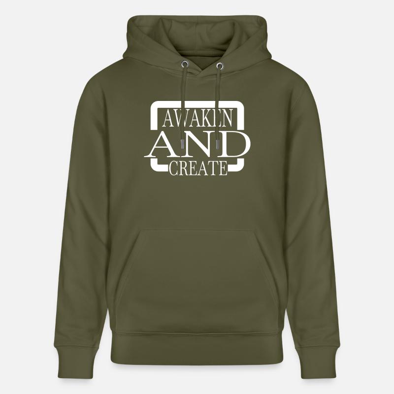 disruptive innovation creative innovation - Stanley/Stella Unisex Bio-Hoodie CRUISER - Khaki Grün