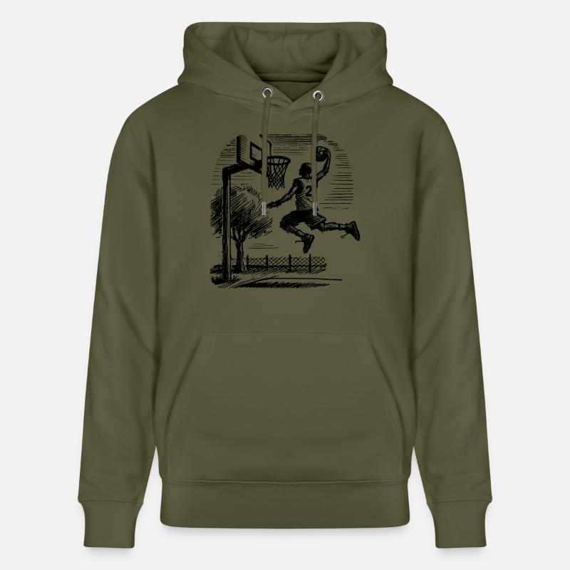 Dunk de basketteur - Sweat à capuche bio CRUISER Stanley/Stella Unisexe - vert kaki