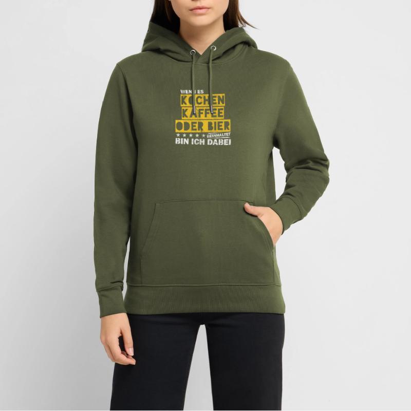 Kochen Kaffee oder Bier Junggesellenabschied Stanley/Stella Unisex Bio-Hoodie CRUISER 
