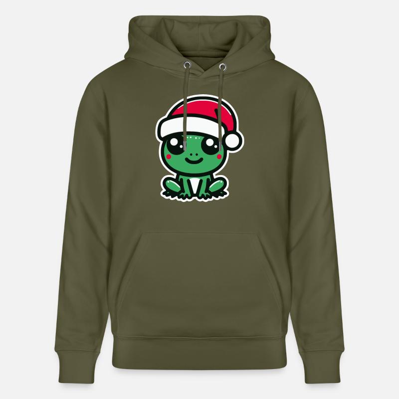 Grenouille de Noël - Sweat à capuche bio CRUISER Stanley/Stella Unisexe - vert kaki