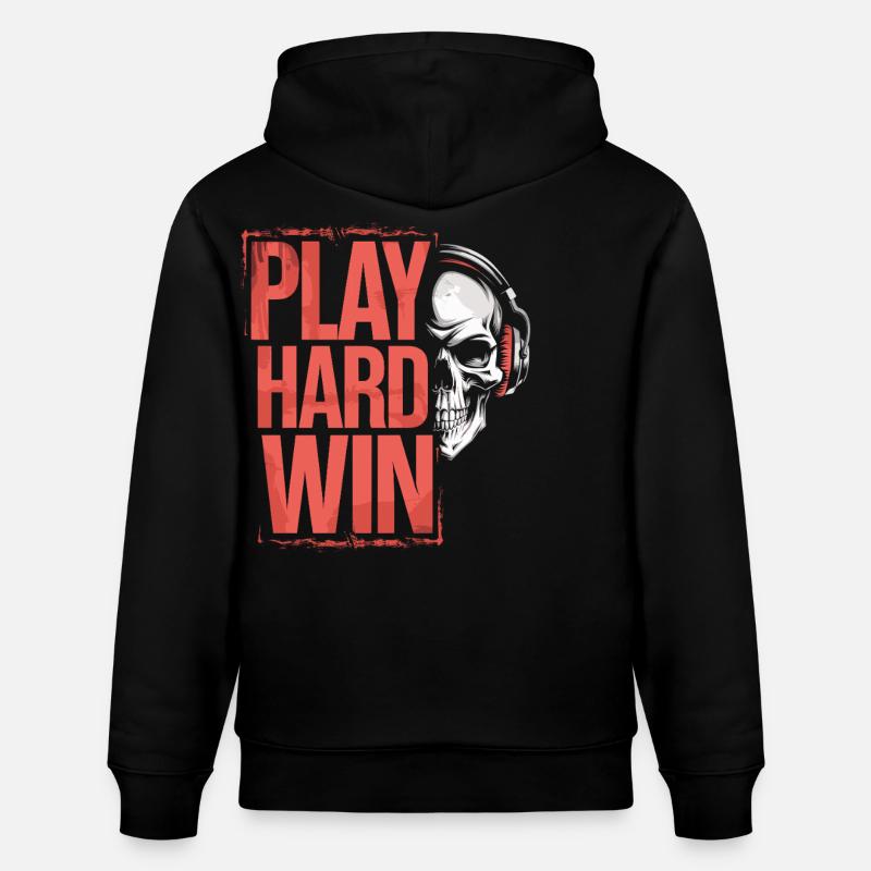 Style gamer avec crâne - Sweat à capuche bio CRUISER Stanley/Stella Unisexe - noir