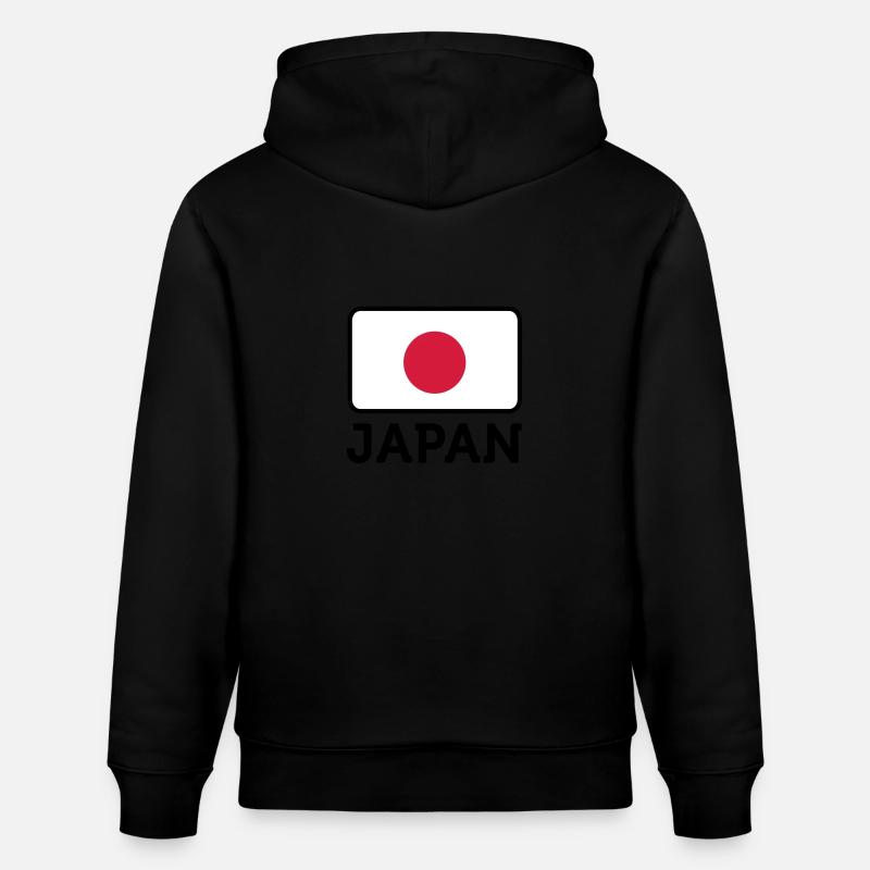 Drapeau national du Japon - Sweat à capuche bio CRUISER Stanley/Stella Unisexe - noir