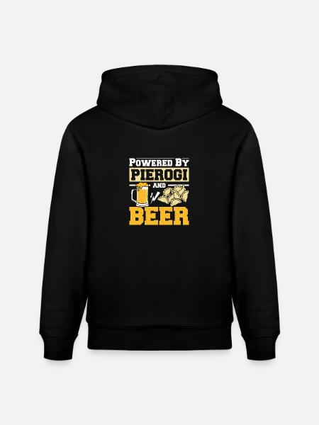 Propulsé par des pierogi et de la bière - Sweat à capuche bio CRUISER Stanley/Stella Unisexe - noir