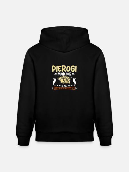 Pierogi making is my superpower - Stanley/Stella CRUISER Unisex Organic Hoodie - black
