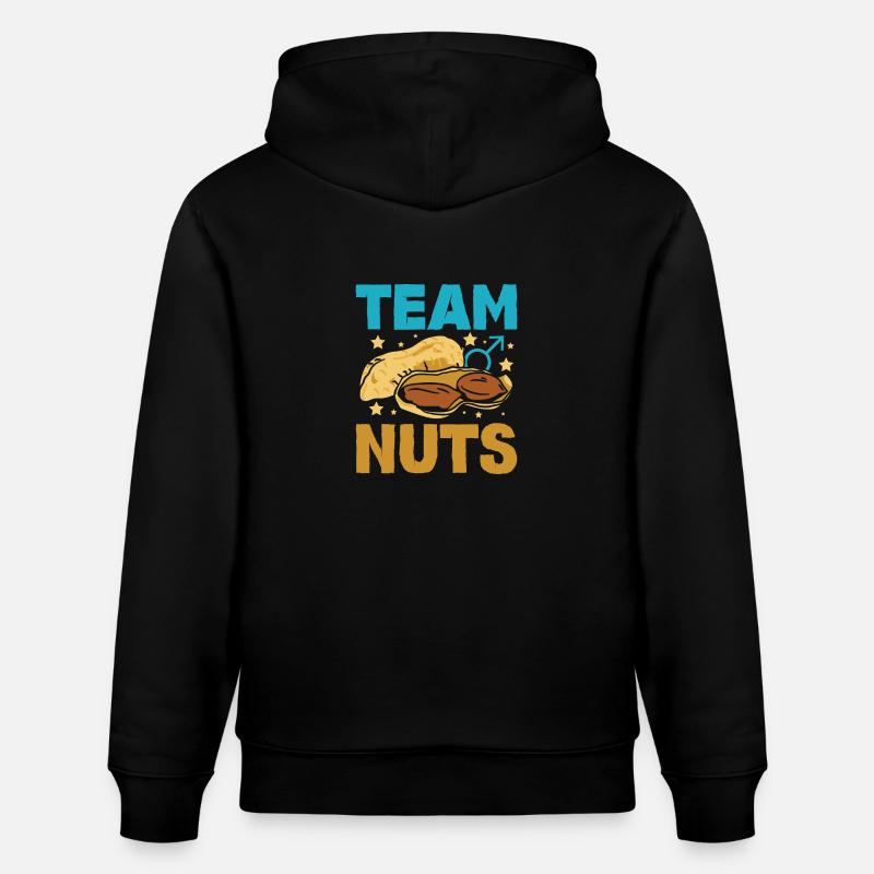 Gender Reveal Team garçon nuts - Sweat à capuche bio CRUISER Stanley/Stella Unisexe - noir