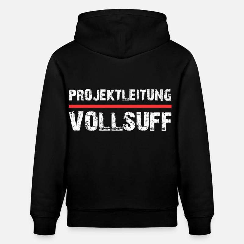 Projektleitung Vollsuff - Stanley/Stella Unisex Bio-Hoodie CRUISER  - Schwarz