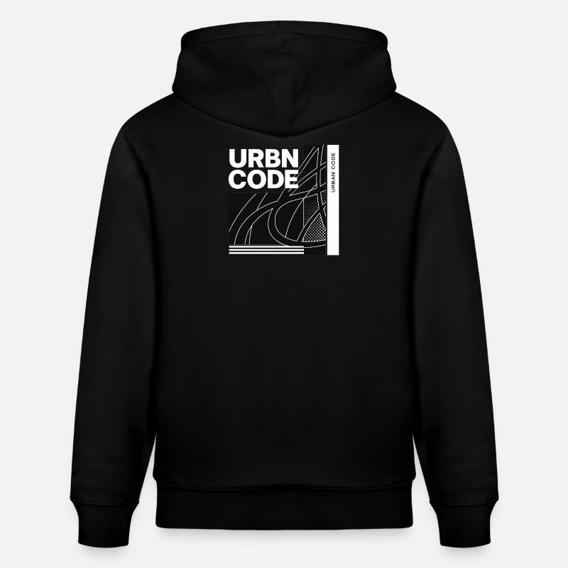 Urban Code Liniendesign - Stanley/Stella Unisex Bio-Hoodie CRUISER  - Schwarz