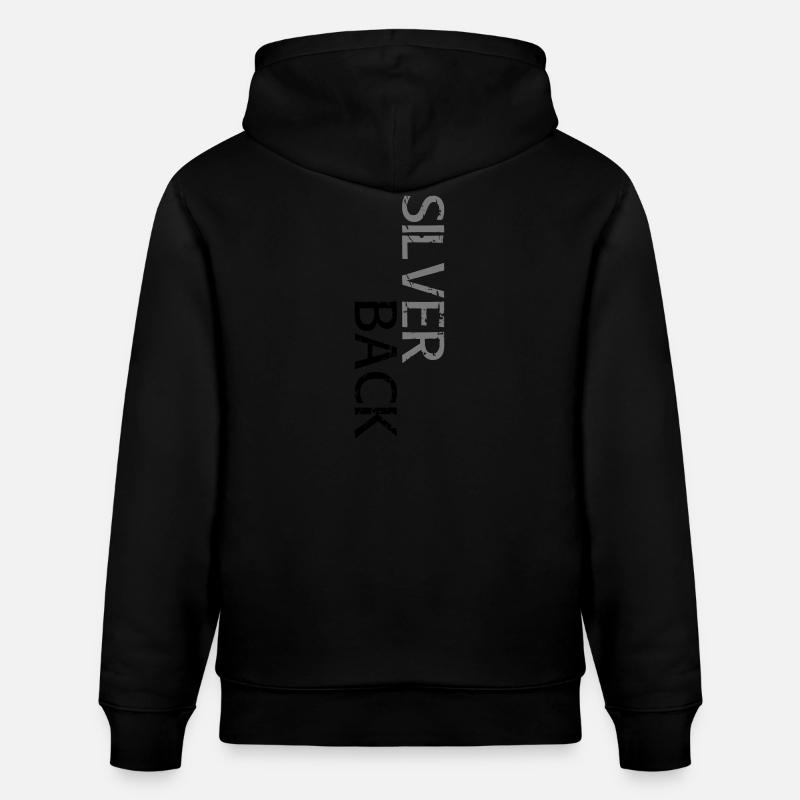 SILVERBACK (versetzt) - Stanley/Stella Unisex Bio-Hoodie CRUISER  - Schwarz