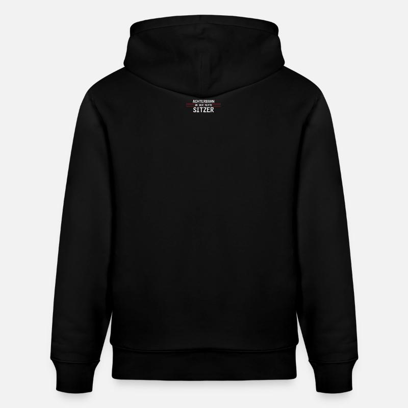 Achterbahnindermittesitzer - Stanley/Stella Unisex Bio-Hoodie CRUISER  - Schwarz