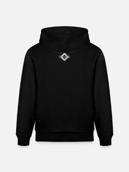 Omnis Diamond Sport Logo - Stanley/Stella CRUISER Unisex Organic Hoodie - black