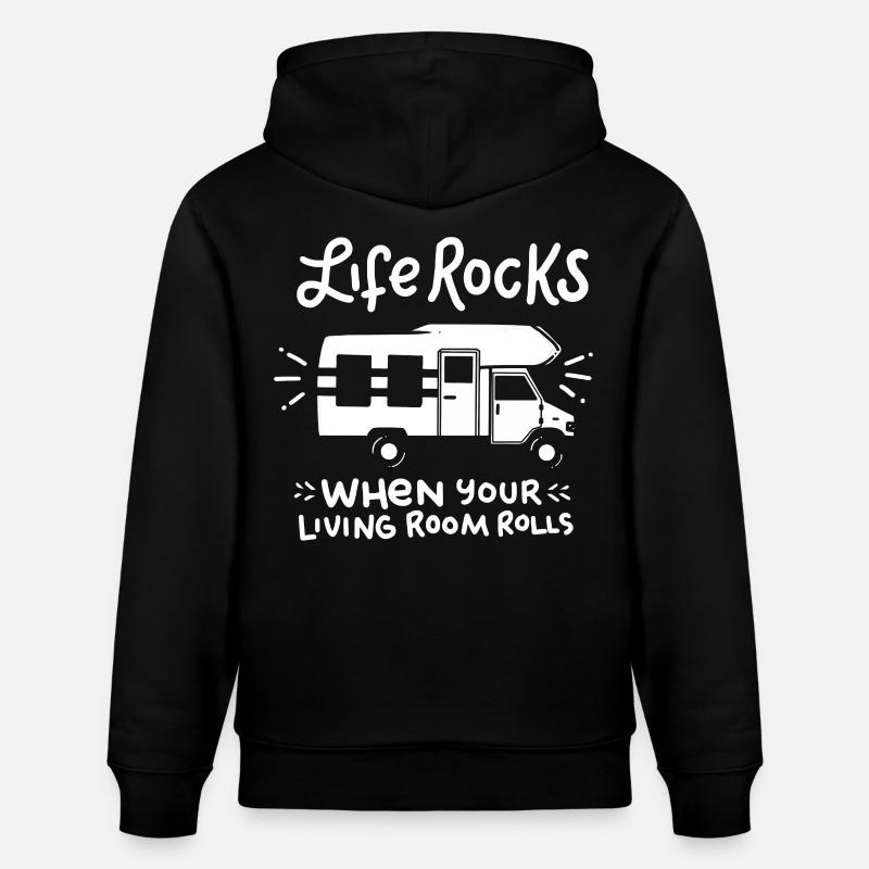 camping - Sweat à capuche bio CRUISER Stanley/Stella Unisexe - noir