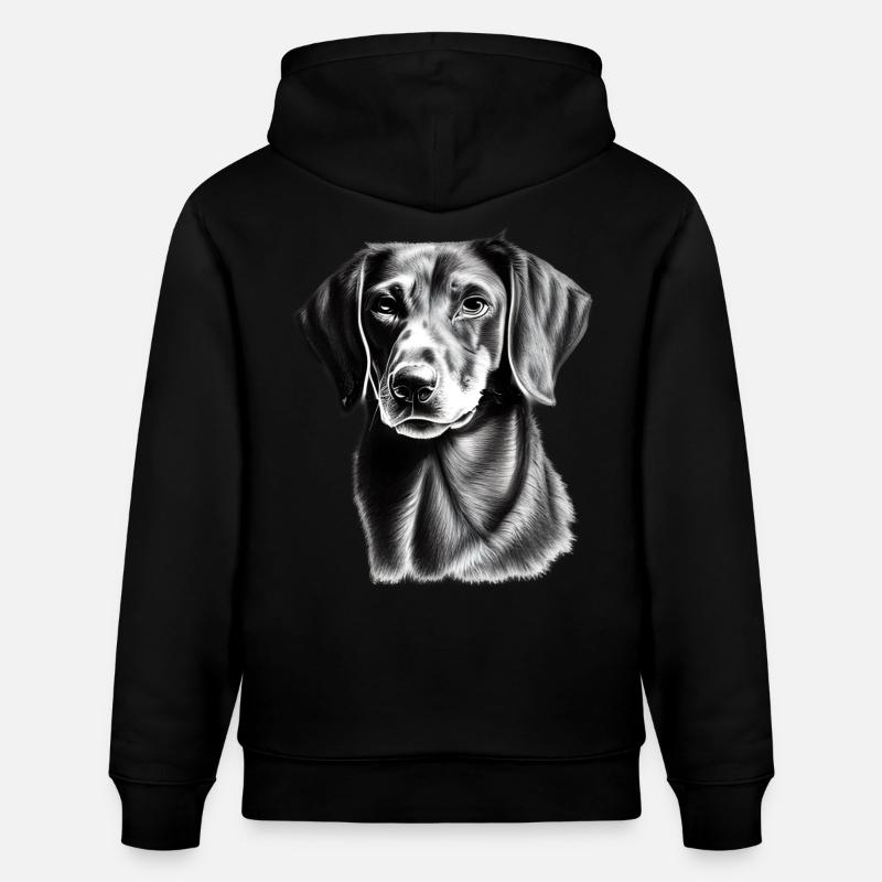 Teckel mignon - Sweat à capuche bio CRUISER Stanley/Stella Unisexe - noir