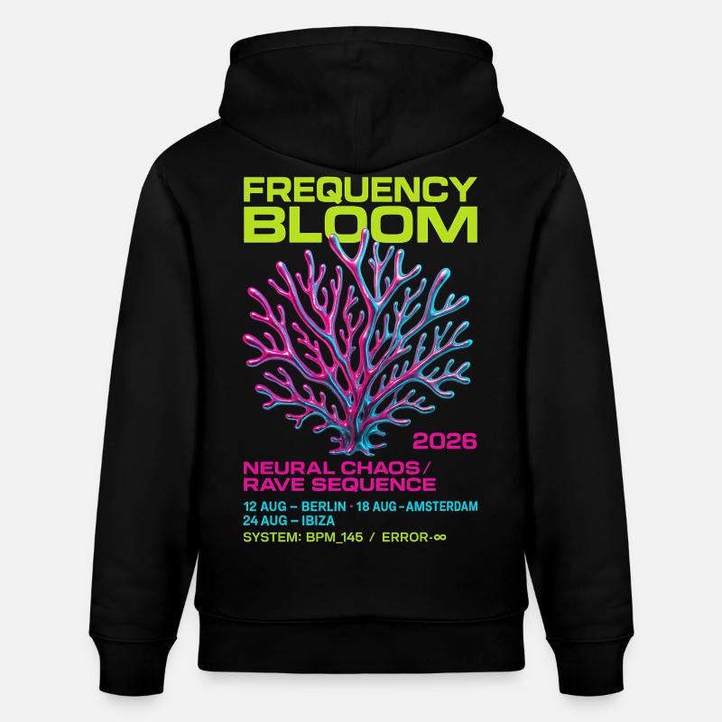 Fréquence Bloom - Sweat à capuche bio CRUISER Stanley/Stella Unisexe - noir